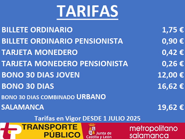 Tarifas 1 de julio 2025